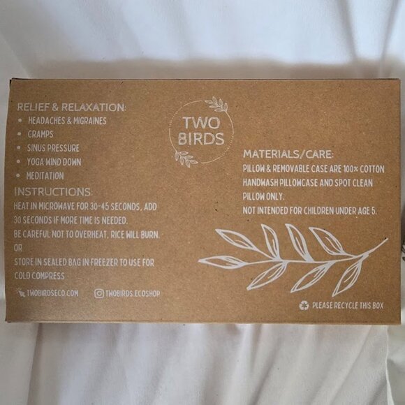 New Markdowns Holiday Gift! Weighted Eye Pillow -Fragrance Free - Picture 3 of 5